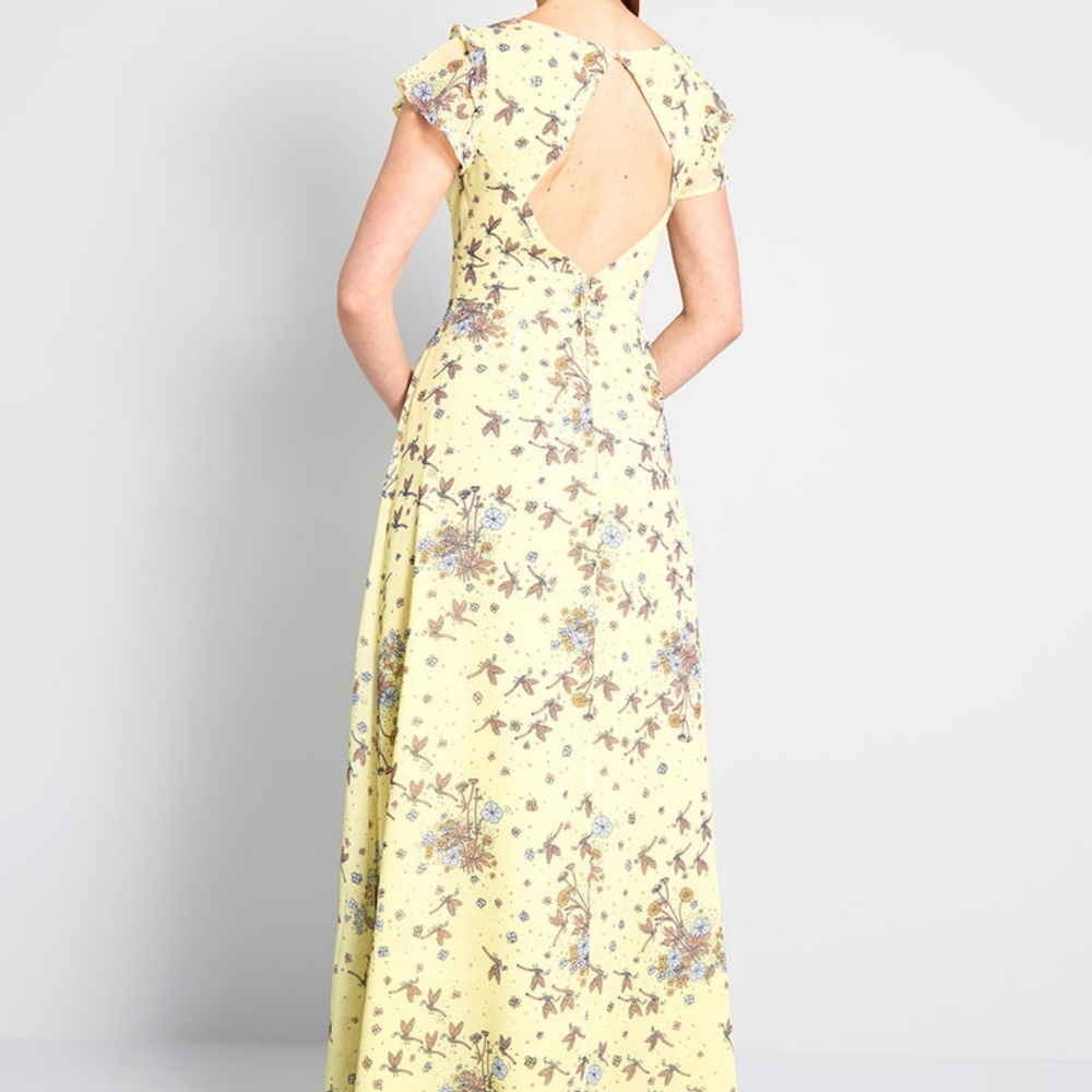 Modcloth Spring Dragonfly Maxi Dress - Picture 2 of 9